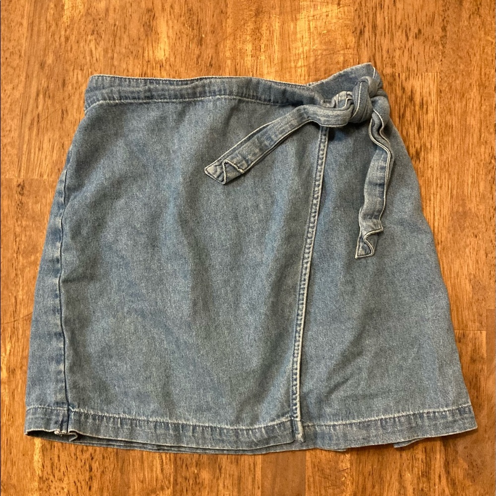 Wraparound Mini Skirt